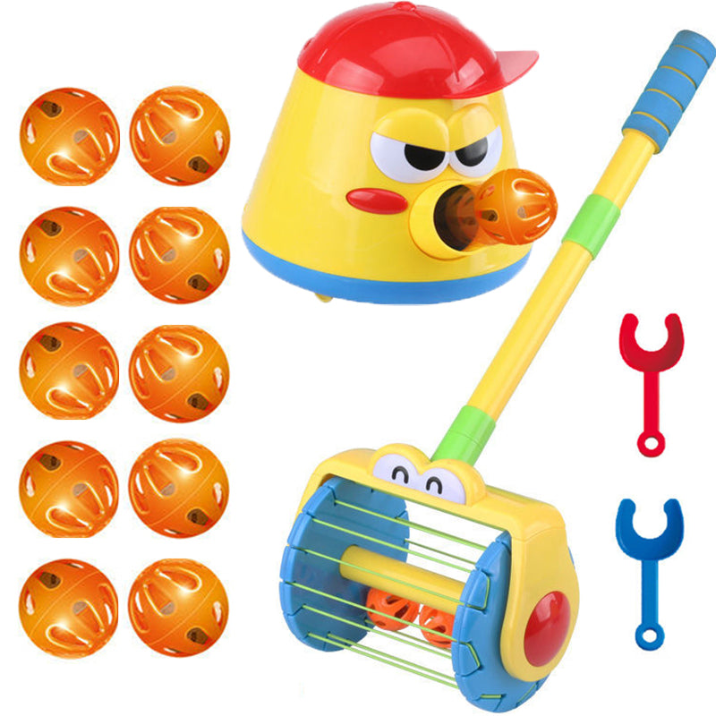 Cannonball Pot Car Toy Creativity Toy Cars 360 degree Kids Gym From House Red with 10balls