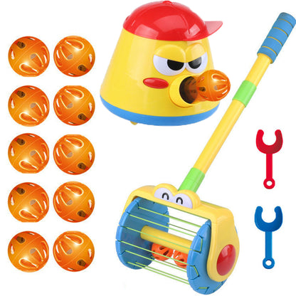 Cannonball Pot Car Toy Creativity Toy Cars 360 degree Kids Gym From House Red with 10balls