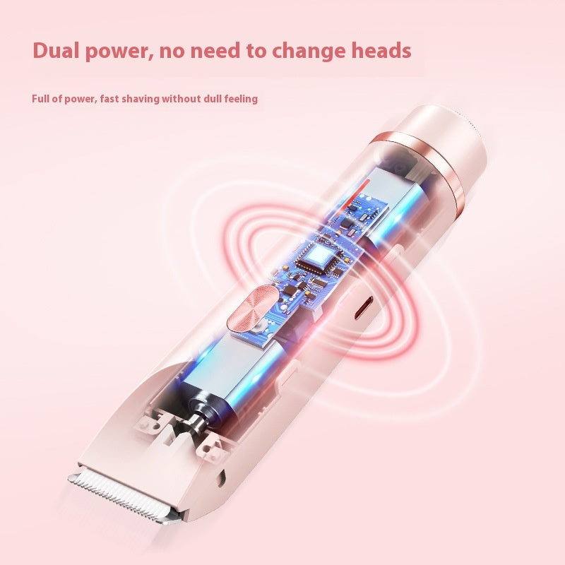 2 In 1 Hair Remover Women's Double Head Shaver Beauty DealSniper.net