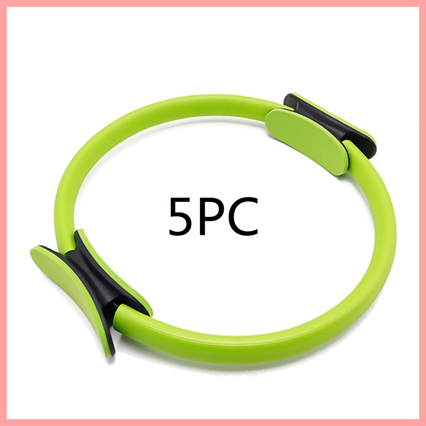 Yoga Fitness Pilates Ring Women Girls Circle Magic Dual Exercise Sports dealsniper-net Green 5PC