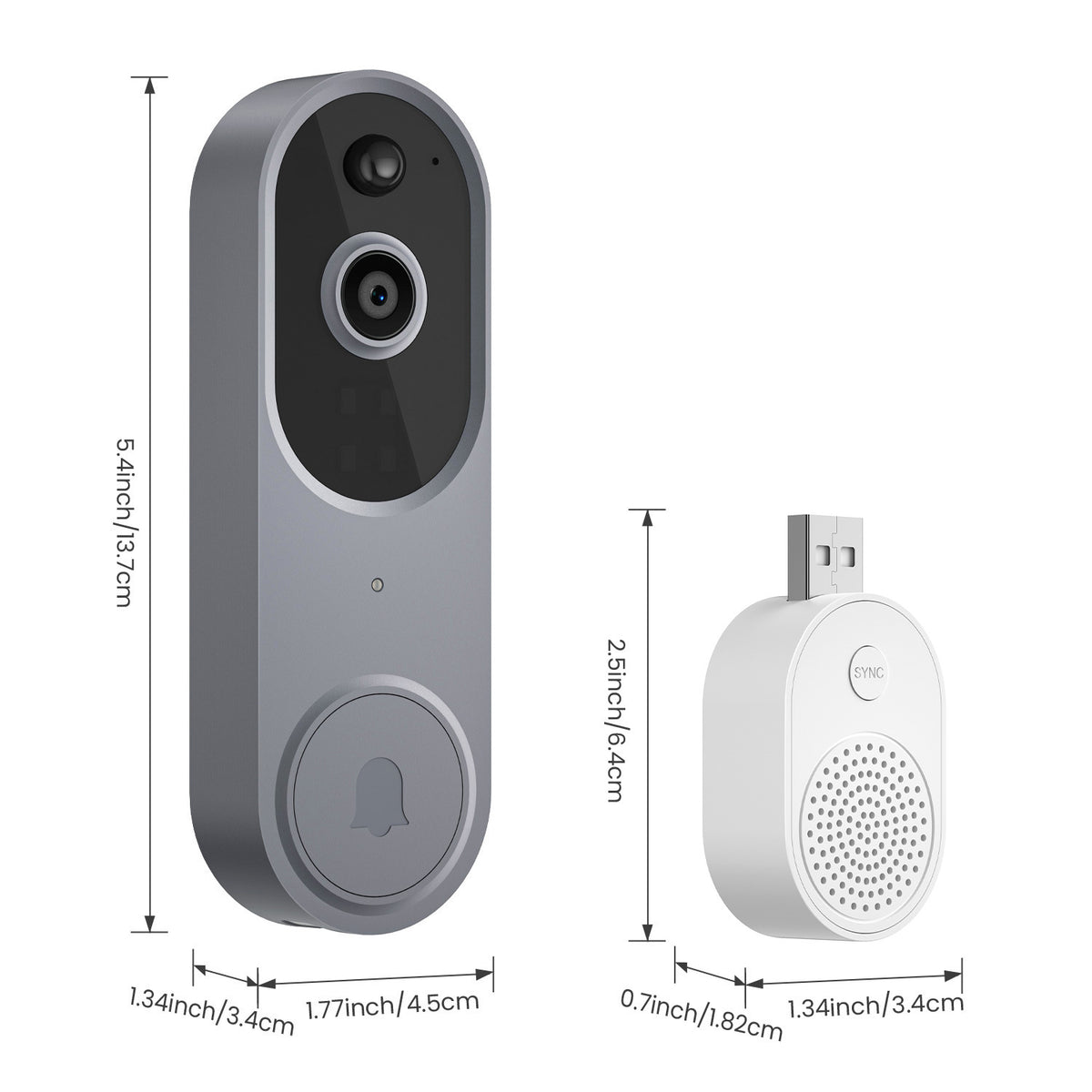 M50 Intelligent Visual Doorbell Wireless Camera House DealSniper.net M50 Silver USB