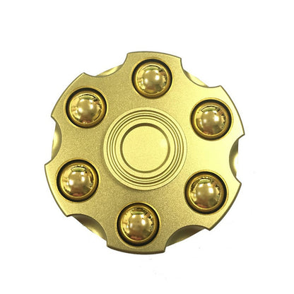 Unique Brass Gun Revolver Bullet Fidget Toy Spinner Hobby dealsniper-net Copper bullet Bare metal