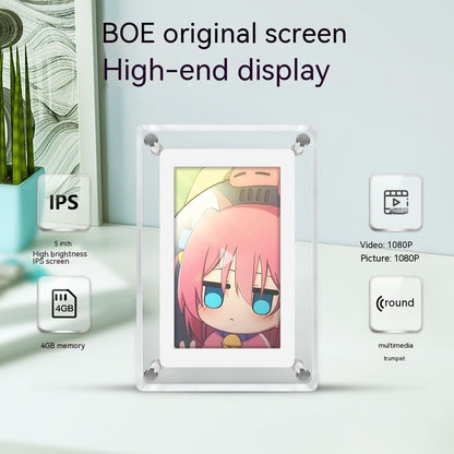 5-inch Transparent Fashion Digital Electronic Photo Album Home Decor Gym From House