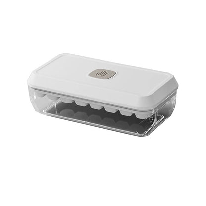 32 Grid Silicone Ice Cube Tray Mould With Lid Shovel Storage Box Kitchen DealSniper.net