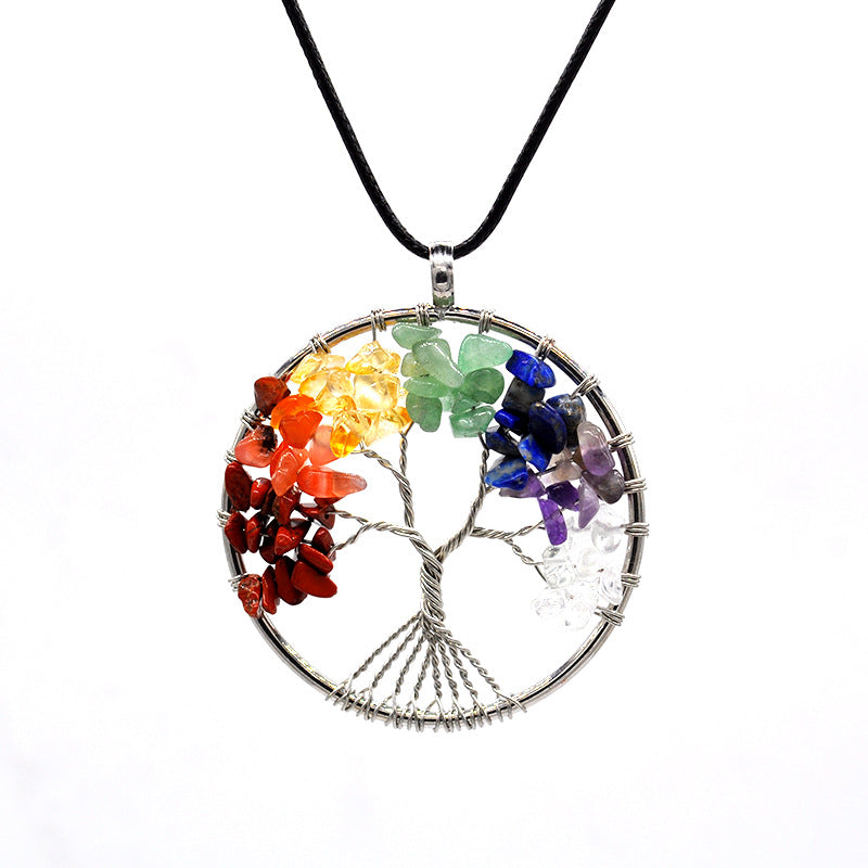 Kabala Life Tree necklace Jewelry dealsniper-net 7 Colorful Rope