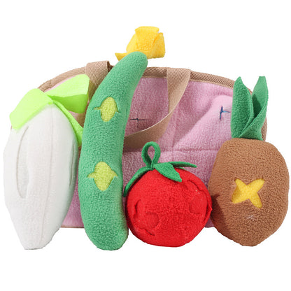 Pet Dog Vegetable Basket Toy Puzzle Play Decompression Pets Gym From House Color 25X18CM