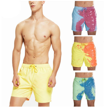 Magical Change Color Beach Shorts Summer Men Swimming Trunks Men dealsniper-net