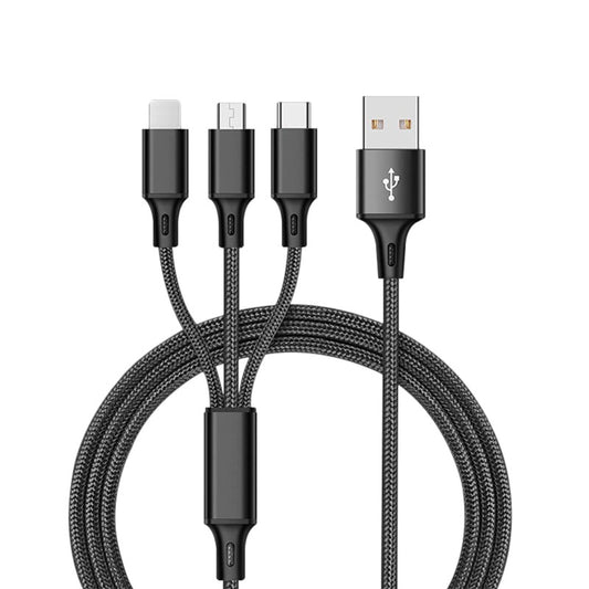 3 In 1 USB Cable For 'IPhone XS Max XR X 8 7 Charging Charger