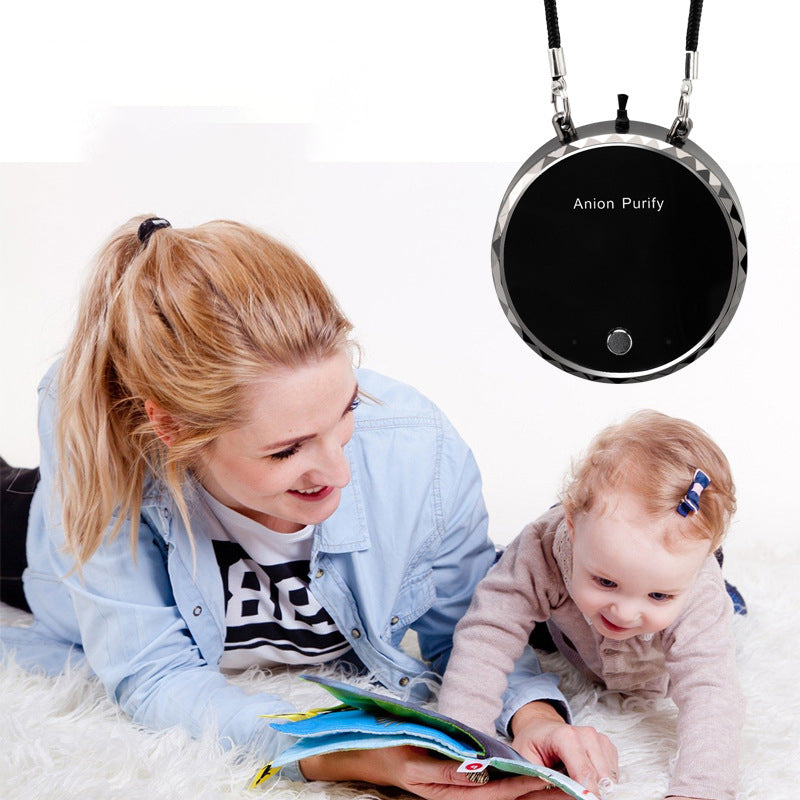 Portable hanging neck air purifier Electronics DealSniper.net
