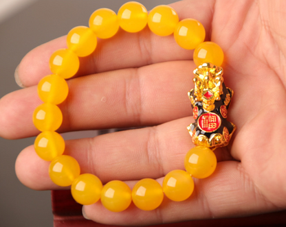 3D Gold Plated PiXiu Bracelet Jewelry DealSniper.net