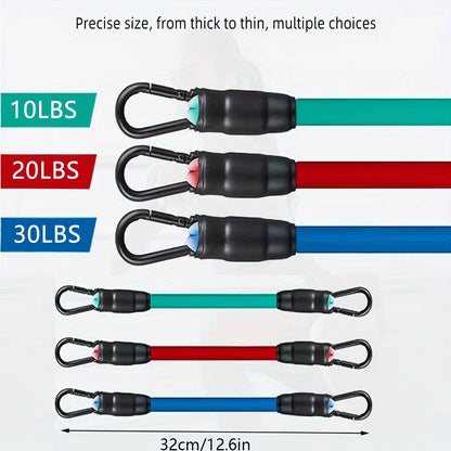 Ankle Strap Resistance Bands Hip Leg Strength Pull Rope Fitness Sports DealSniper.net 3color 3 Tube 10 To 30 Pounds