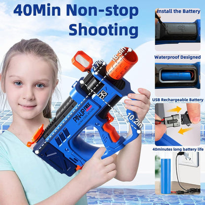 Electric Water Gun For Adults Kids Motorized Squirt Guns