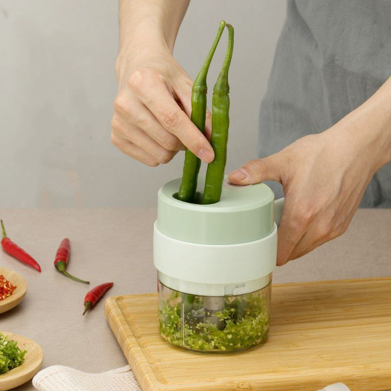 Household Multifunctional Wireless Electric Garlic Masher Kitchen DealSniper.net