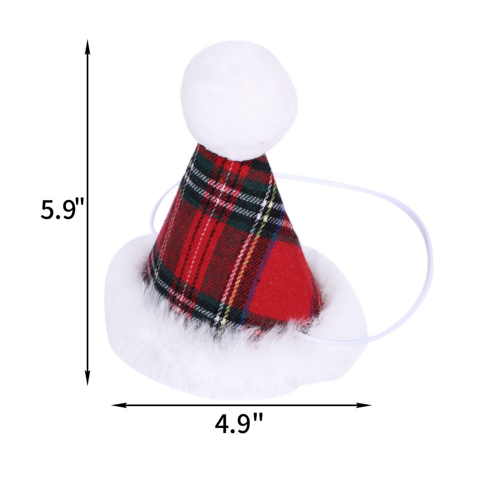 Christmas Triangle Pet Towel Santa Deer Print Dog Scarf Collar Pets Gym From House Red Plaid Christmas Hat