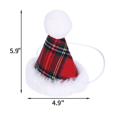 Christmas Triangle Pet Towel Santa Deer Print Dog Scarf Collar Pets Gym From House Red Plaid Christmas Hat