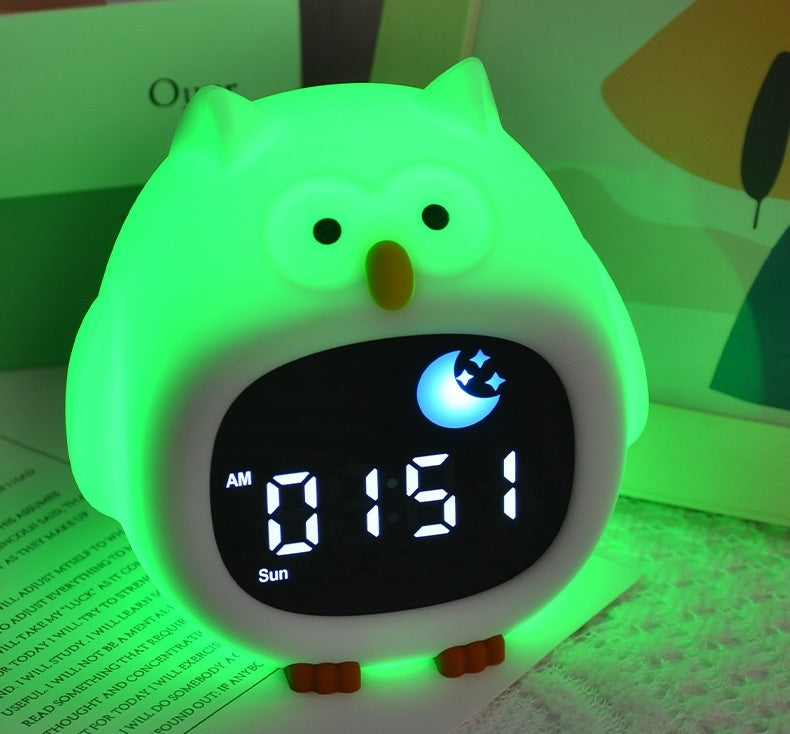 Animal Shape Pat Color Changing Small Night Lamp Gadgets DealSniper.net Alarm Clock Light Owl