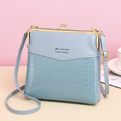Lock Shoulder Bags Women Alligator Crossbody Phone Bag Women DealSniper.net Sky blue