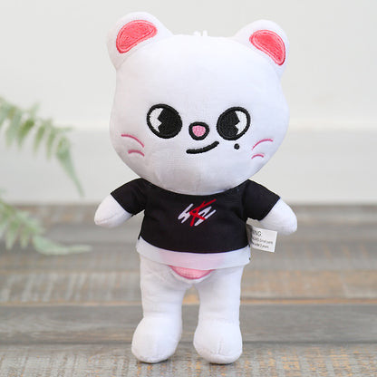 Doll Plush Toy Stray Children Leeknow Hyunjin Gift Kids DealSniper.net White Cat 20cm