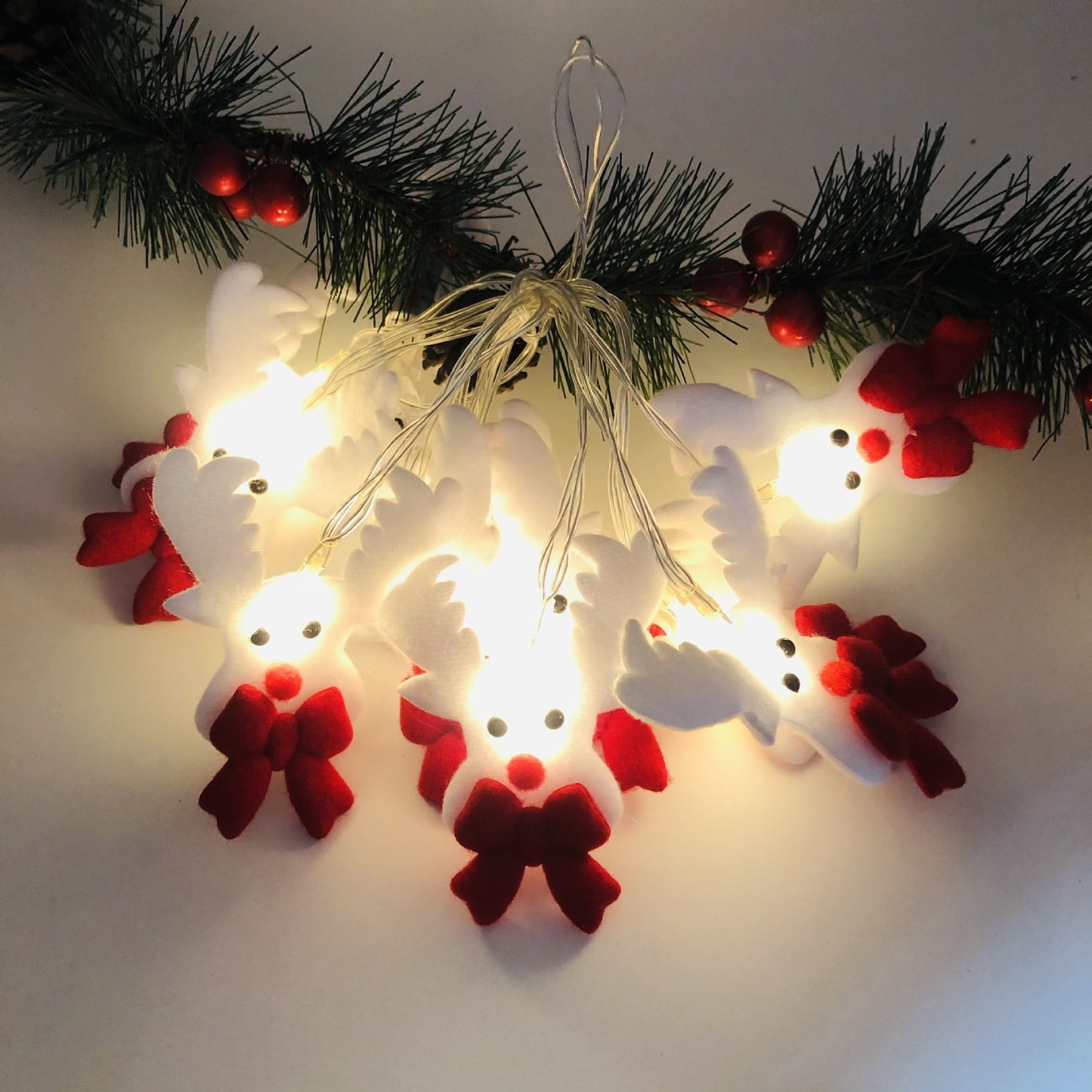 Christmas Decoration Snowman LED String Lights Garland Holidays DealSniper.net Elk deer 1.65meter USB version