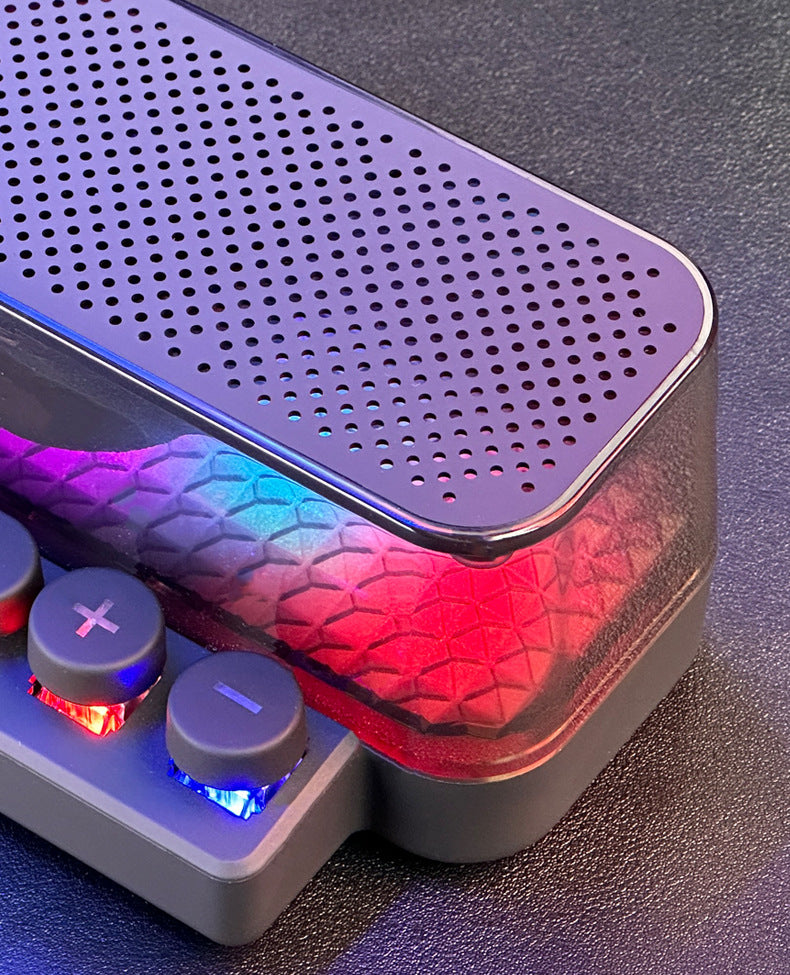 Colorful Bluetooth Speaker Keyboard Luminous Gadgets dealsniper-net