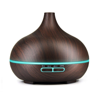 550ml Aromatherapy Machine Ultrasonic Humidifier Home Decor DealSniper.net Brown AU