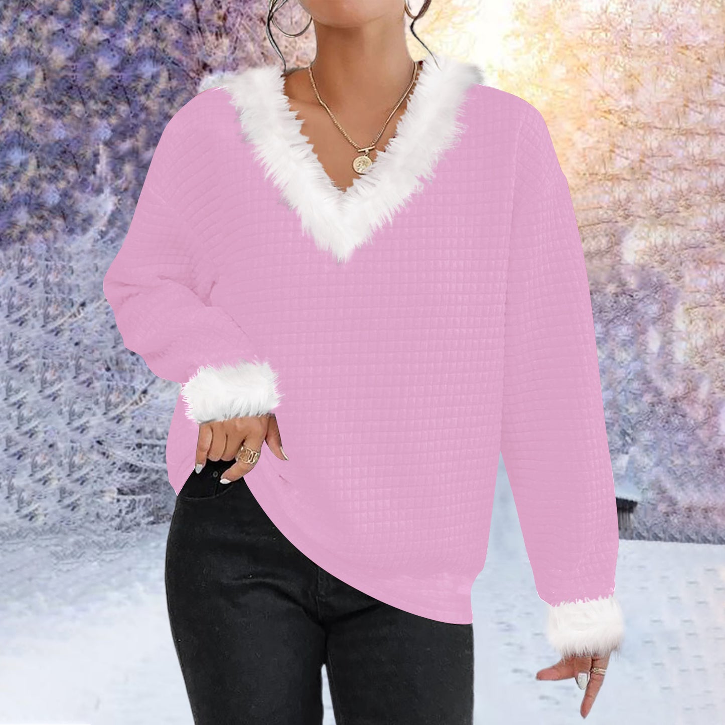 New Cross Border Autumn And Winter Clothing Women Gym From House Pink 2XL