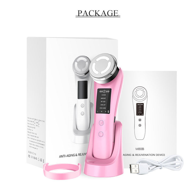 Women's 7-in-1 Micro-current Beauty Purifying Introducer Beauty DealSniper.net Pink 5in1