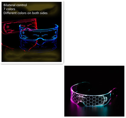 LED Luminous Glasses Party Bar Disco Punk Glasses Gifts