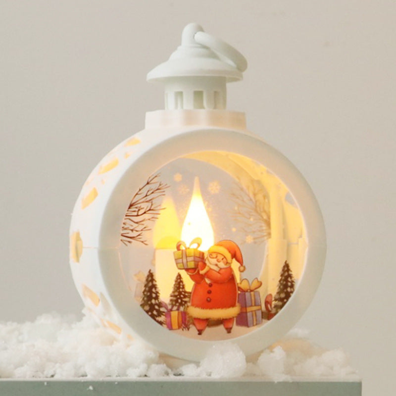 Christmas Decorations Retro Night Light Luminous Gift Holidays DealSniper.net Santa White Trumpet