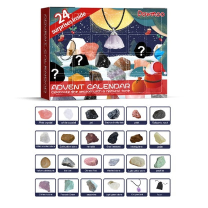 Christmas Advent Calendar Mineral Blind Box Gift Toy