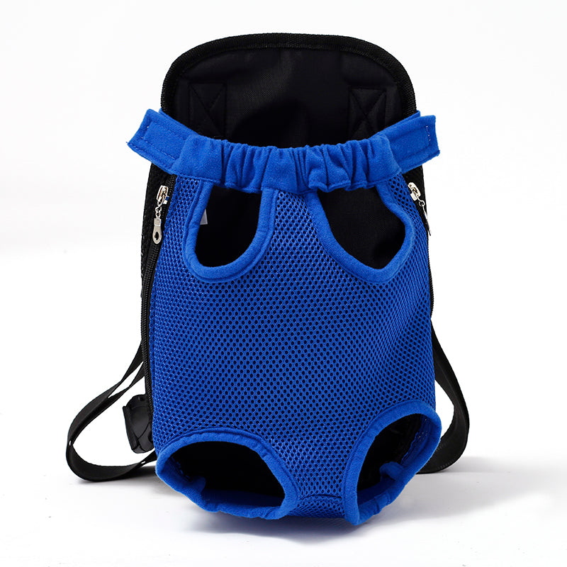 Go Out Portable Chest Shoulder Pet Bag Breathable Travel Pet Bag Pets Gym From House Royal Blue L