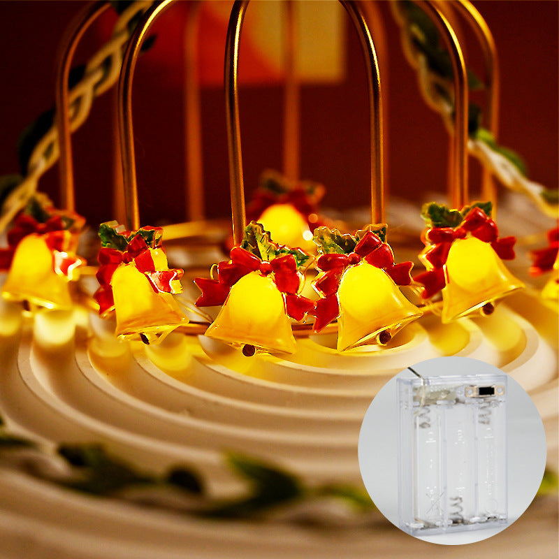 Led Christmas Decorative Bell Holiday String Light Holidays dealsniper-net Battery Box Always Bright 2 M 20 Lights