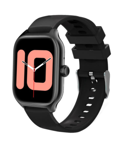 Bluetooth Smart Watch Full Touch Screen Heart Rate Jewelry Gym From House Black silicone strap