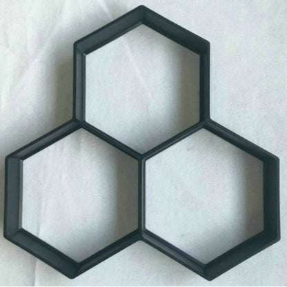 Ultralight diy garden paving mould hexagonal fancy mould Garden dealsniper-net Y 1PC