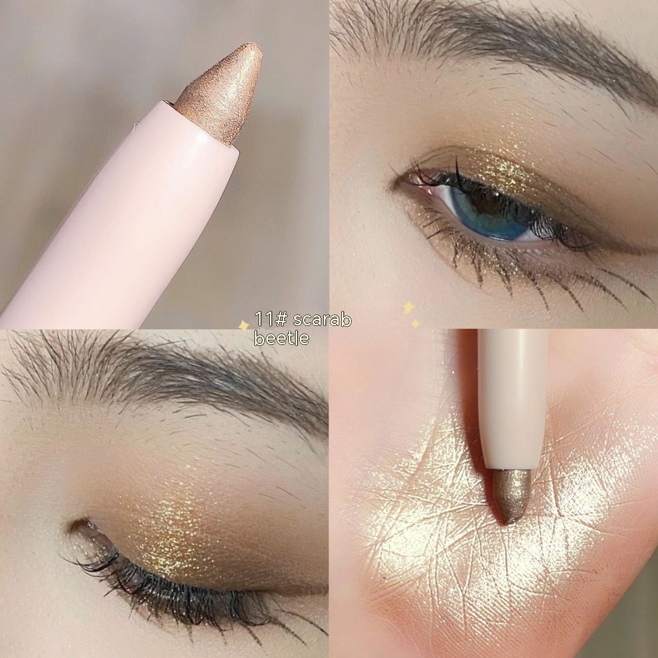 Crouching Silkworm Eyeliner Pen Makeup Brightening Beauty DealSniper.net 11 Color Chafer
