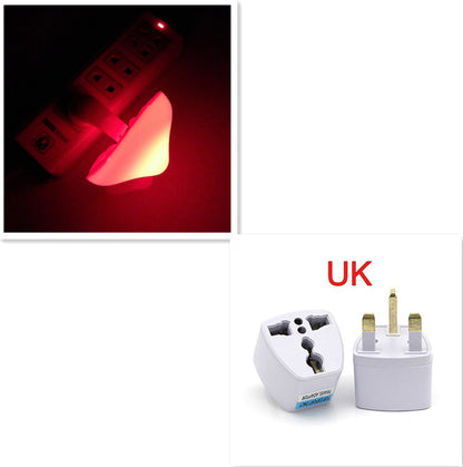 LED Night Light Mushroom Wall Socket Lamp EU US Plug Warm White Home dealsniper-net Mushroom UK Red