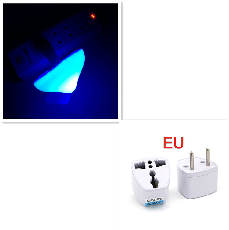 LED Night Light Mushroom Wall Socket Lamp EU US Plug Warm White Home dealsniper-net Mushroom EU Blue