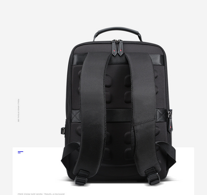 BOPAI Black Leather Backpack College Bag for Boys Men DealSniper.net