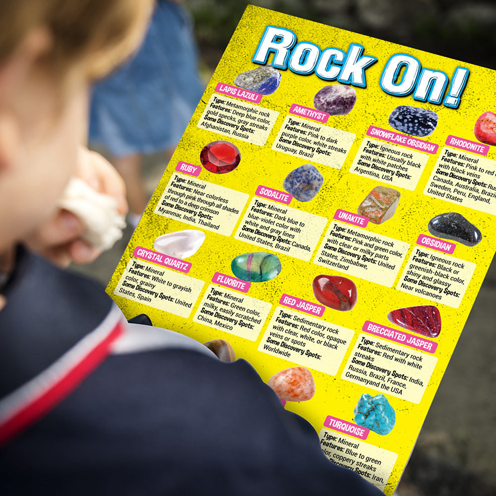 Rock For Kids 36 Pcs Rocks With Learning Guide