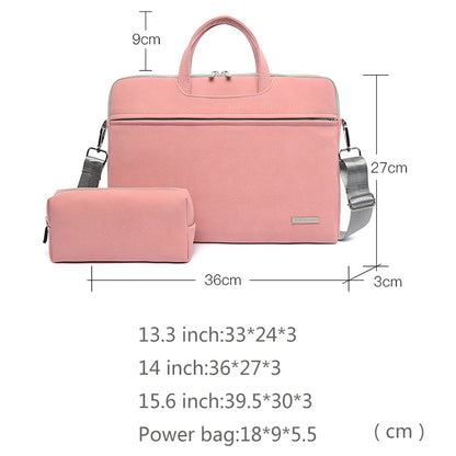 PU Leather Women Laptop Bag Notebook Carrying Case Electronics dealsniper-net