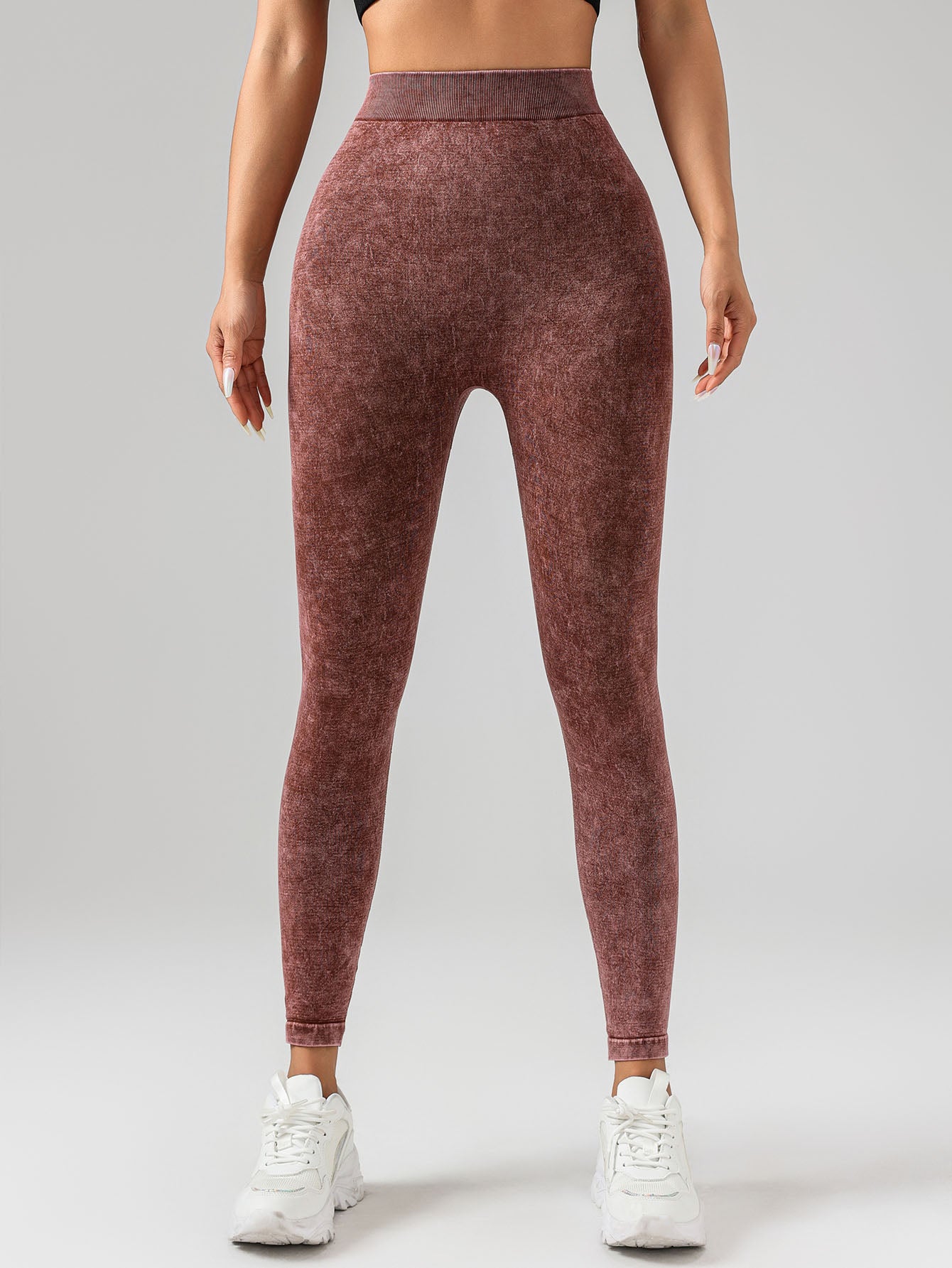 V-Back Scrunch Butt Workout Leggings Women Seamless Gym Women Gym From House Coffee L