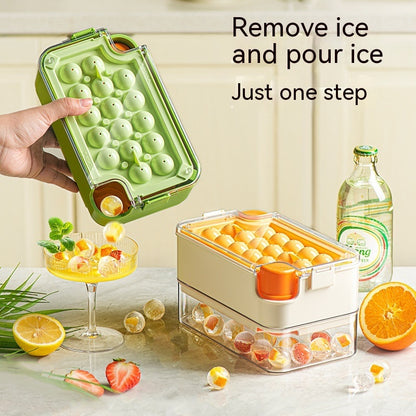 Ice Cube Mold Household Ice Hockey Storage Box Kitchen dealsniper-net