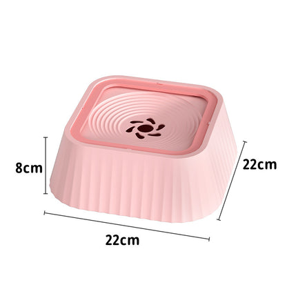 Pets Dog Cat Bowl Floating Bowl Water Drinker Pets dealsniper-net Pink