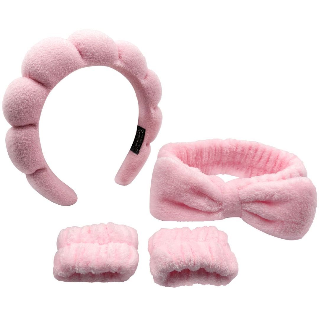 Headbuckle Bracelet Headband Four-piece Powder Set