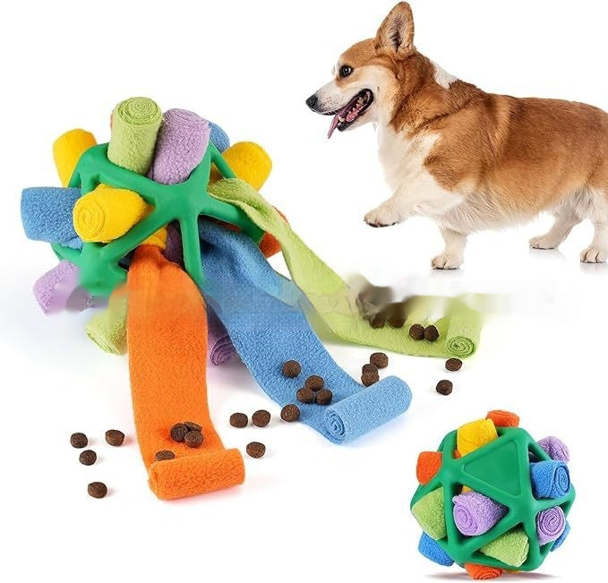 Pet Toy Pet Sniffing Ball Interactive Toy Pets dealsniper-net Green Rainbow 15X15X15CM