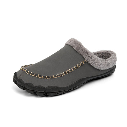 Men's Winter Warm Slippers Lightweight Anti-slip Cozy Fuzzy Men DealSniper.net Light Gray 39
