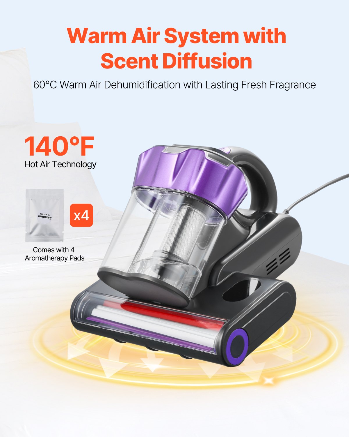 Mattress Vacuum Cleaner, 550W Bed Vacuum Cleaner Home Gym From House