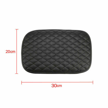 Universal Car Center Console Box Armrest Cushion Cover PU Leather Pad Protector Vehicle dealsniper-net