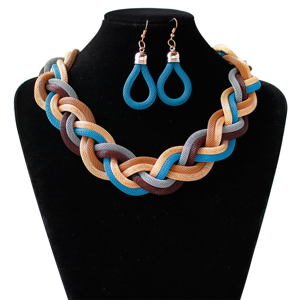 Hand-woven rope necklace chain Jewelry DealSniper.net H