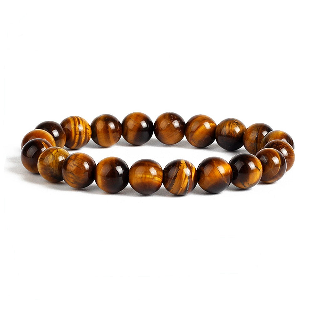 Natural Stone Bracelet Fashion Tiger Eyes Men Minimalist Beaded Jewelry dealsniper-net